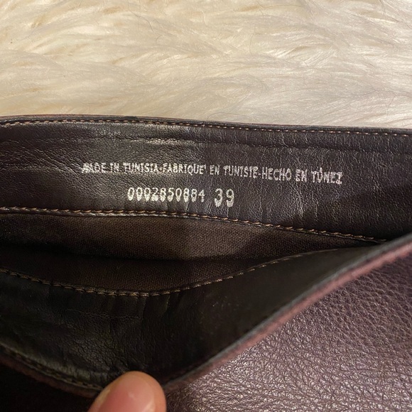 Free People Riley leather tall slouchy boots size 39 or 8.5 in dark purple - Picture 8 of 9